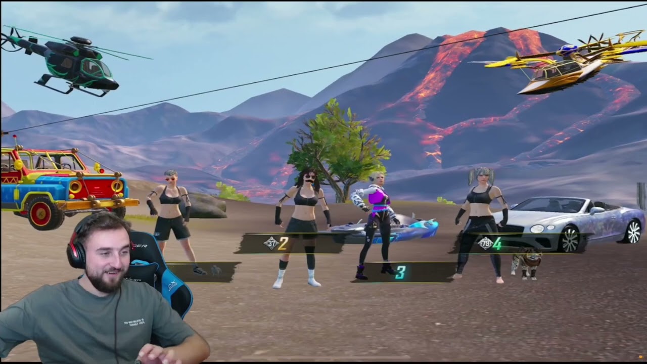 رايدن يدخل عشوائي مع سكواد بنات محترفات 😍#pubgmobile