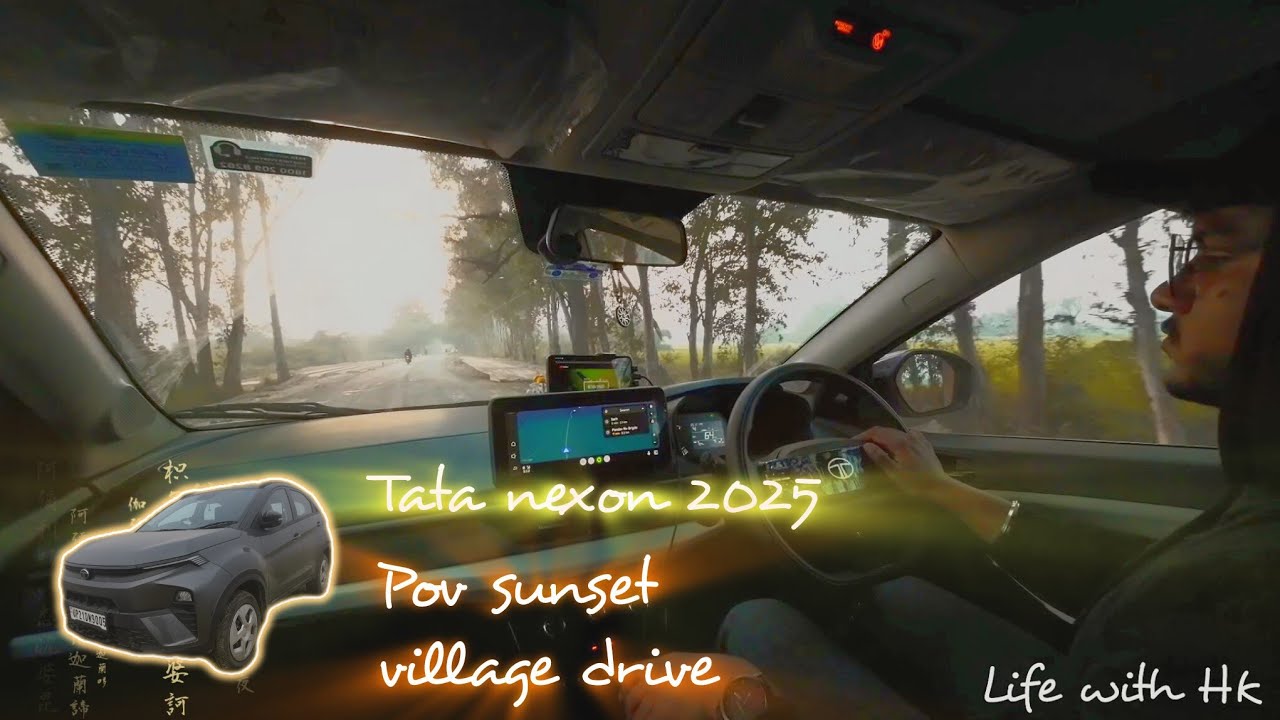 TATA NEXON 2025 | POV Village Sunset drive | lofi chill music 