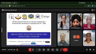 AICTC Conference Paper Presentation: Obfuscation Detection in Drone APKs using Static Analysis