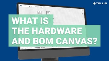 What are the Hardware and BOM Canvases?