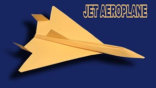 How to make easy jet paperplane fly high and far