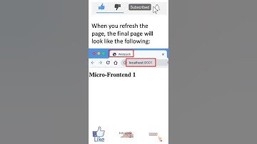 11. Micro Frontends: #webpack5 index.html Micro Frontends #shorts #microfrontends