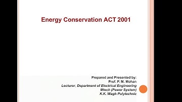Energy Conservation Act 2001