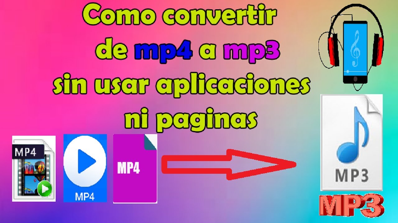 Como Convertir Un Video MP4 a MP3 sin programas 2022 YouTube