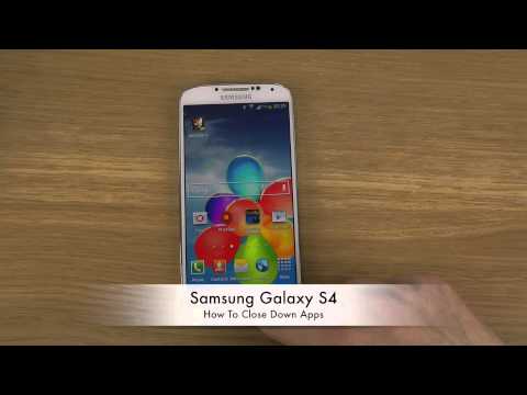 How To Close Down Apps Samsung Galaxy S4