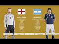 Pro Evolution Soccer 6 Remake Season 2006-2007: INGLATERRA x ARGENTINA #playstation5 #gameplay #pes6
