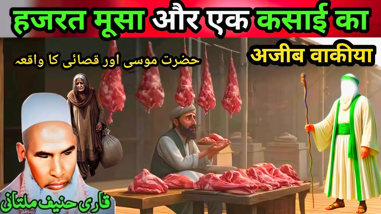 Hazrat Musa Aur Ek Kasai ka Ajeeb waqia एक बार जरूर सुने Qari Hanif multani byan