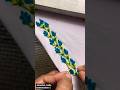 beautiful Floral embroidery handwork design,, 🪡🌿🥰 #viral #embroidery #handbroidery #shorts