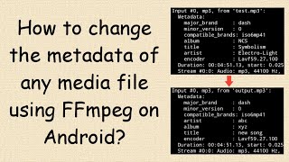 Change the metadata of any media file using an Android Device screenshot 3