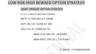 LOW RISK, HIGH REWARD OPTION STRATEGY screenshot 5