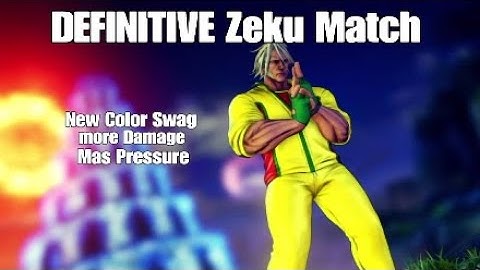 STREET FIGHTER V CE DEFINITIVE Zeku Update Match