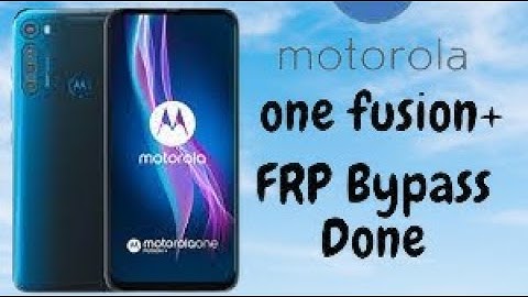 Motorola One Fusion PLUS FRP Bypass Reset Google Account No Apk Install unlock google account lock
