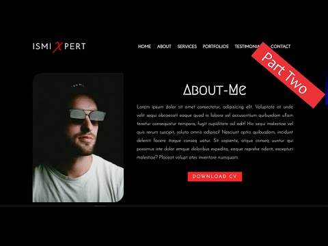 How to Make A Responsive Personal Portfolio Website in HTML, CSS and JavaScript | About Page Design