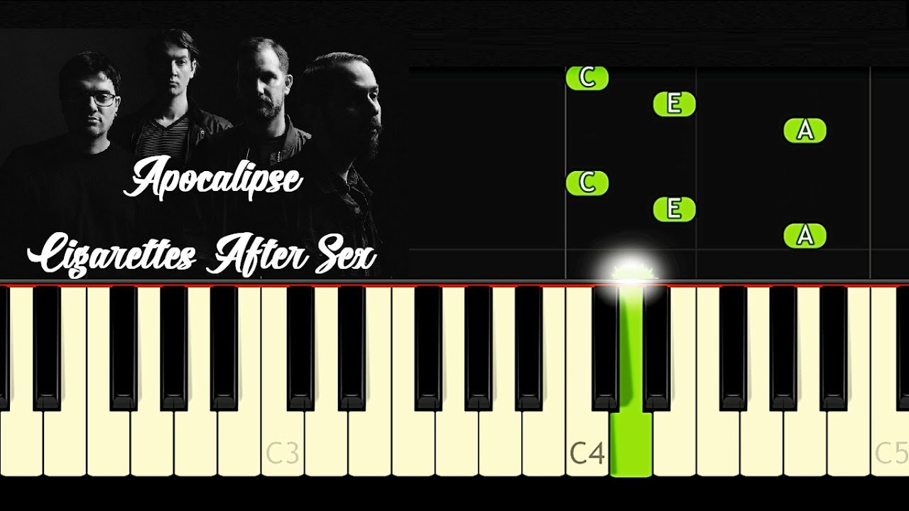 Cigarettes AfterApocalypse Piano Tutorial Cover Chords. 