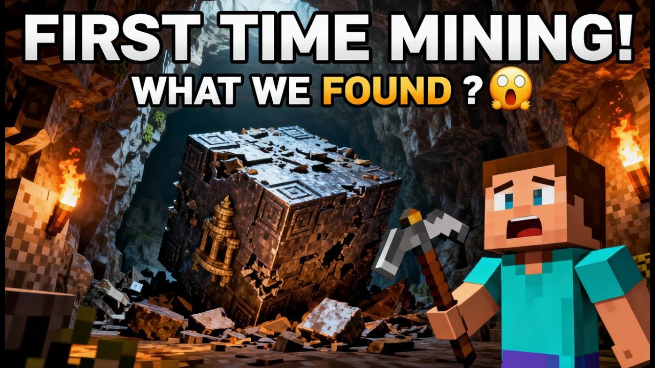 Minecraft FIRST TIME MINING Gone WRONG... Or RIGHT?? - YouTube
