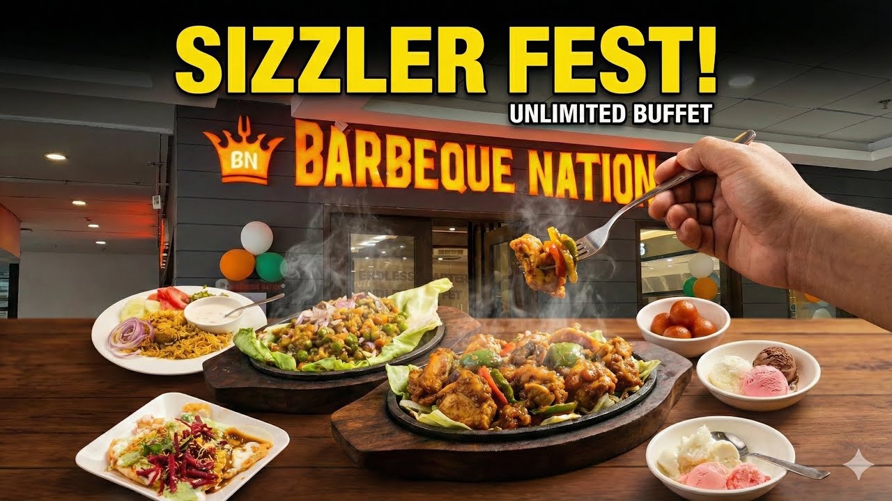 UNLIMITED Sizzlers & Buffet at Barbeque Nation! 🔥 Sizzler Fest Review 🍗 