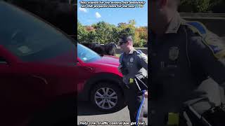 Police academy didn't prepare them for this! 🤣#cops #funnyanimals #policek9 #tiktokcomedy #fail