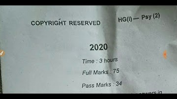 LNMU BA Part 1 Psychology Honours Paper 2 objective answer 2021/LNMU Degree Part 2 Psychology Answer