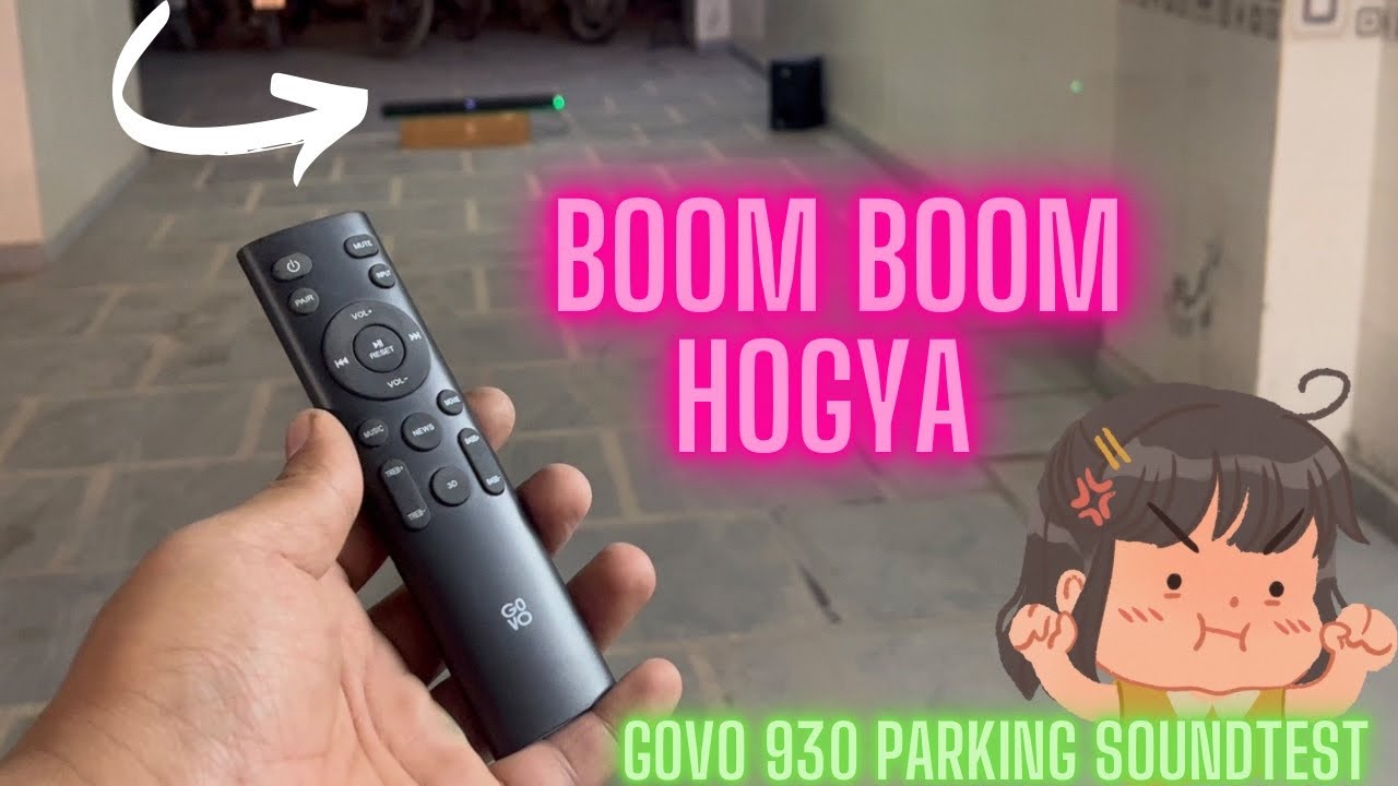 BOOM SOUND⚡️OUTDOOR SOUND TEST GOVO GOSURROUND 930 SOUNDBAR USE