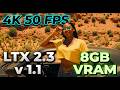 LTX 2.3 v1.1 on 8GB VRAM! Free 4K 50fps ComfyUI Workflow 🤯