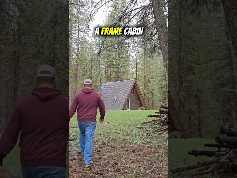 Off-grid A-frame: the first spring trip #cabinlife #offgrid #diy