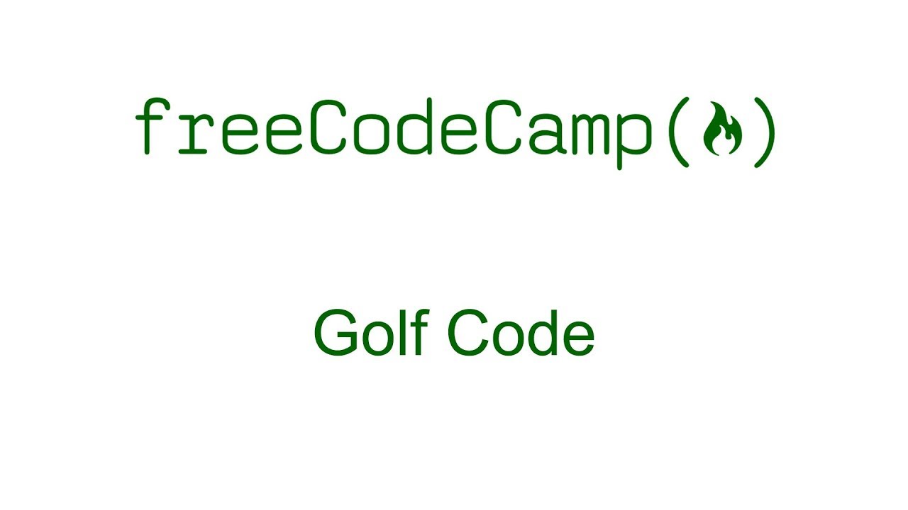 Golf Code - Free Code Camp