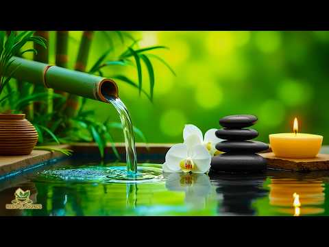 Beautiful Relaxing Bamboo Water 🌿 Spa Piano Music for Meditation, Stress Relief & Peaceful Sleep