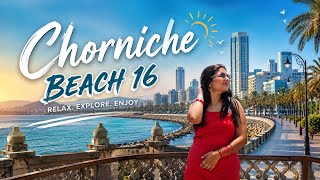 Skyline views and saltwater hues. 🏙️✨Corniche magic. ✨🌴Paradise found in Abu Dhabi. 🇦🇪❤️#trending
