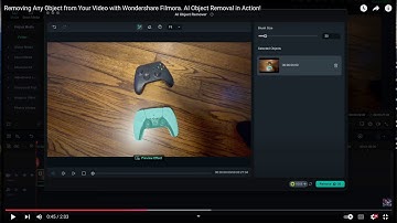 Removing Any Object from Your Video with Wondershare Filmora. AI Object Removal in Action!