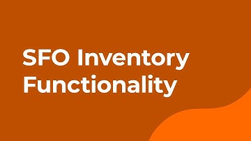 Sage Field Operations: Inventory Functionality