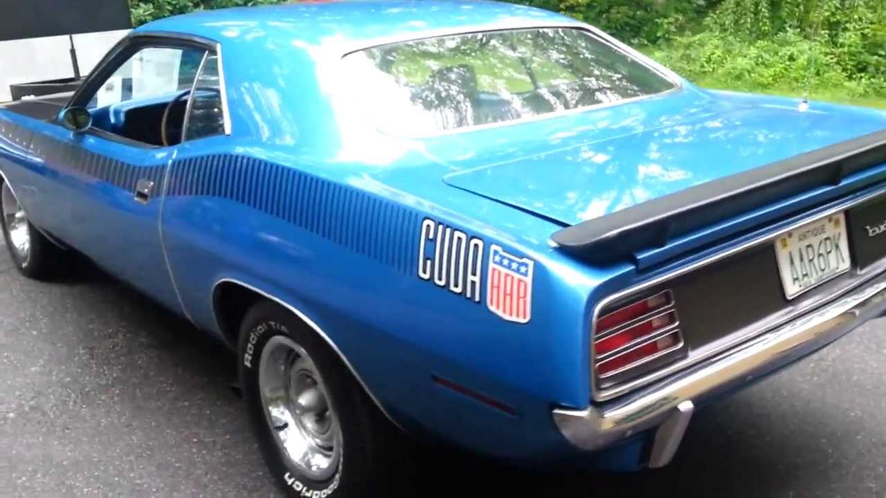 1970 AAR Cuda B5 Blue 4 Speed YouTube 1970 AAR Cuda B5 Blue 4 Speed YouTube