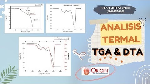 Tutorial Membuat Kurva TGA & DTA dengan Origin | Analisis Termal