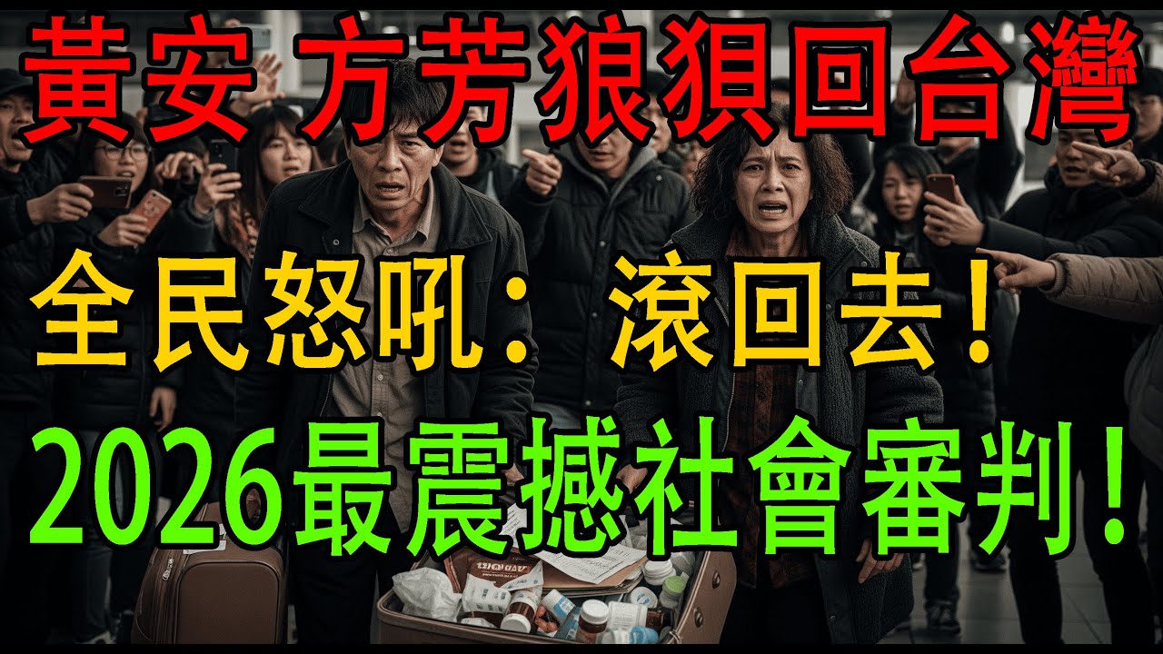 黃安方芳「闖關回台」全紀錄！全民怒吼：滾回去！2026最震撼台灣社會審判！
