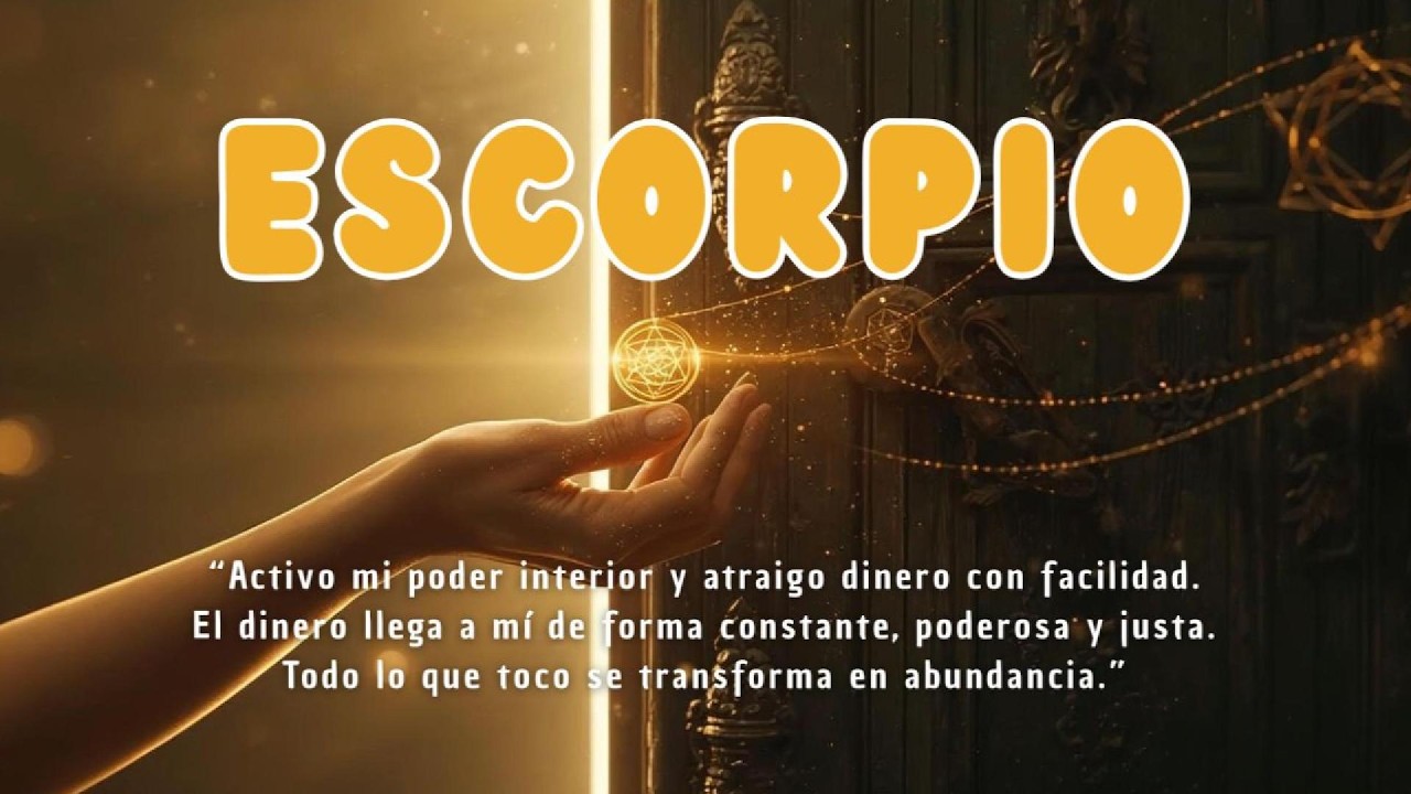 ESCORPIO ♏ Oro y miel para ti, Escorpio 🍯💰 este es el momento de tu ...