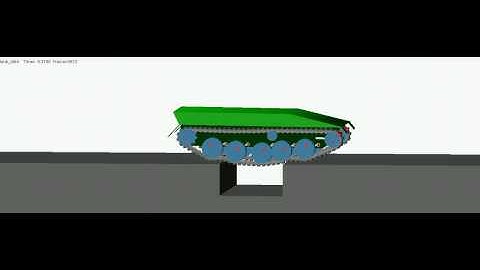 Adams Tracked Vehicle Toolkit - Tank through ditch