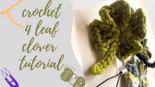 Easy Crochet 4 Leaf Clover 🍀 | Quick 10 Minute Project