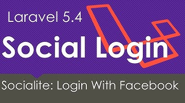 Laravel 5.4 | Login with Facebook | Socialite #1