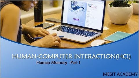 4. Human Memory in HCI | Part 1: Sensory & Short-Term Memory | Cognitive Psychology for Designers