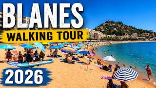 🏖️ BLANES WALKING TOUR 2026 🇪🇸 Summer in Costa Brava, Spain | 8K HDR