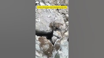 Carbon dioxide gas static blasting to mine rock #co2blasting #mining #co2rockblasting