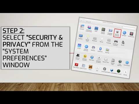 Allow security settings for app