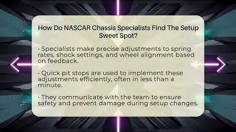 How Do NASCAR Chassis Specialists Find The Setup Sweet Spot? - Pit Stop Chronicles