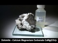 Calcite and dolomite reacting with hydrochloric acid