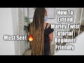 Long Marley Twist & How To Extend Them | Two Strand Twists