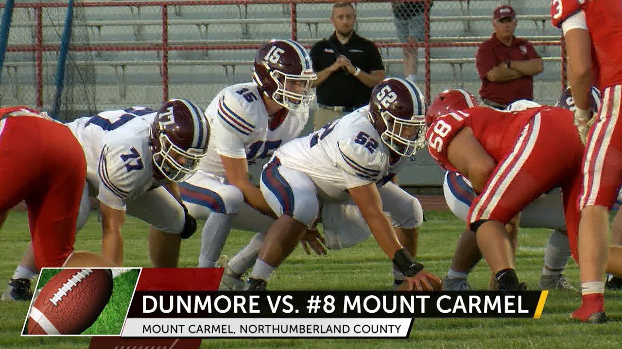 Dunmore Bucks 14 AT Mt Carmel Red Tornadoes 42 YouTube
