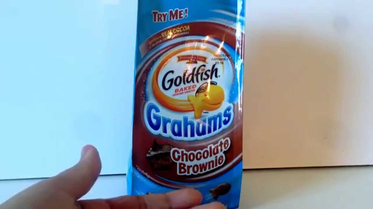 Goldfish Chocolate Brownie Graham Crackers Review! YouTube