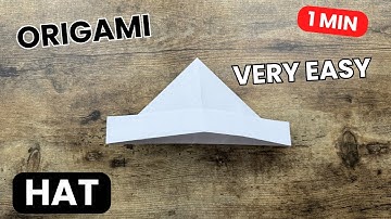 ORIGAMI HAT EASY TUTORIAL | DIY PAPER HAT EASY ORIGAMI FOR BEGINNERS | EASY ORIGAMI STEP BY STEP