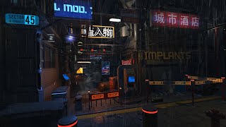 Cyberpunk 2077 Forsaken City Corner Ambience ASMR - Heavy Rain and Police Siren Sounds by Nature and Relaxation 5,524 views 2 years ago 4 hours, 11 minutes