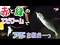 【電気ウキ遠投サビキ釣り】で2種類のエビワームを付けてアジを狙ってみた！ Japanese Sabiki fishing with shrimp worm.(#36)