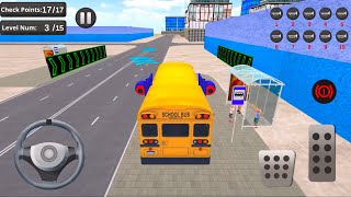 Flying Bus Driving simulator 2019: Free Bus Games - Best Android Gameplay screenshot 2